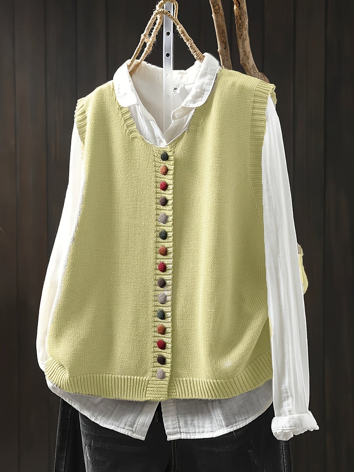 Thyra | Sleeveless Knitted Vest