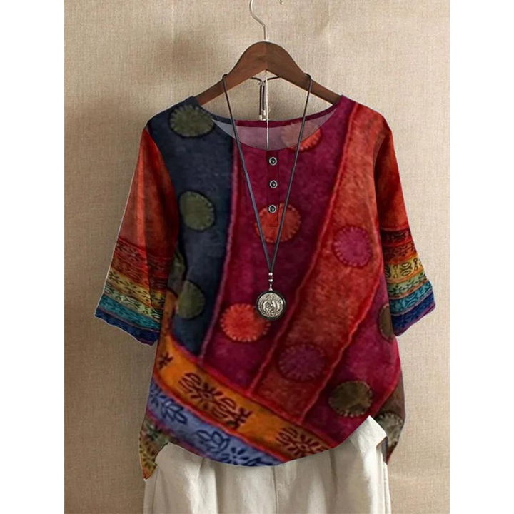 Fiona | Colorful Bohemian Top