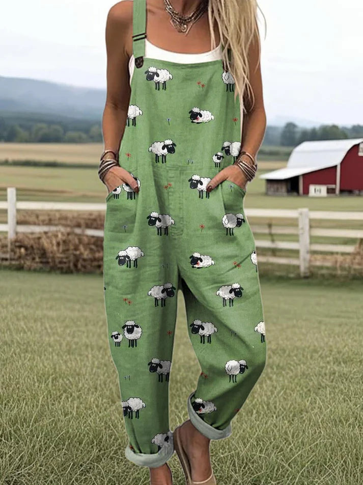 Elodie | Vintage Bloom Wide-Leg Jumpsuit