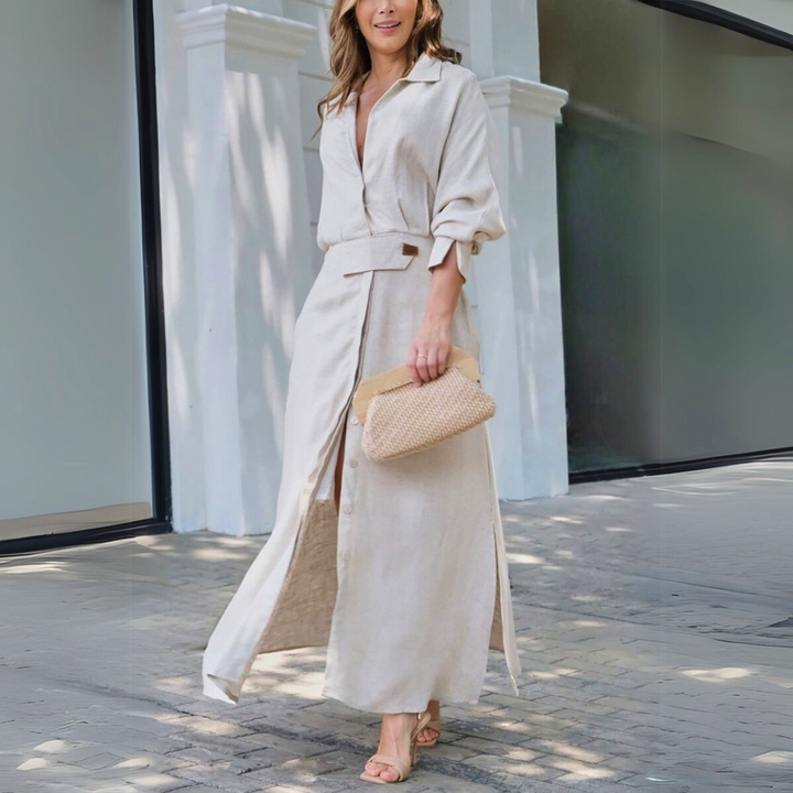 Davina | Timeless Elegant V-Neck Maxi Dress