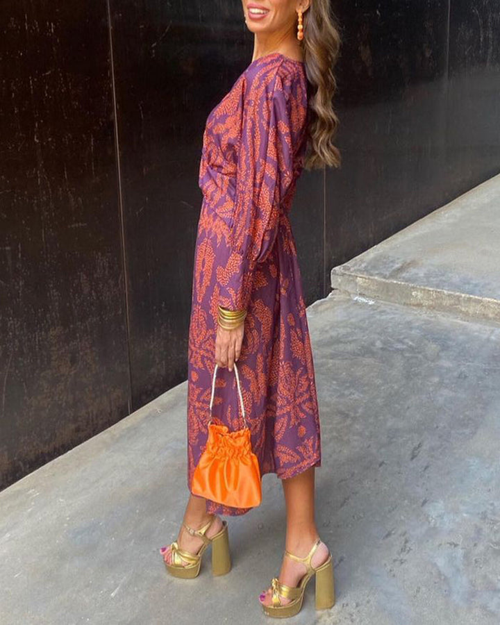Diana | Twist-Waist Midi Dress