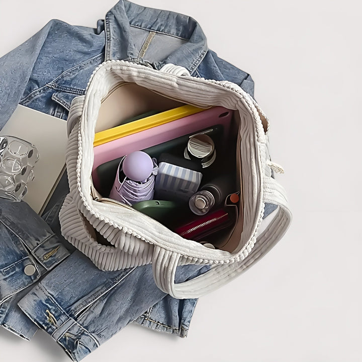 Siena | Textured Ribbed Shopper Bag