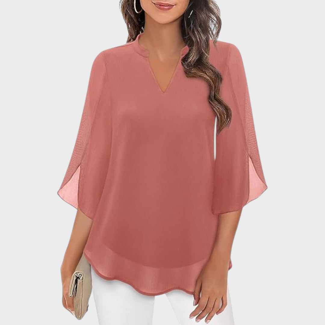 Eliza | Dress With V Neck For Women