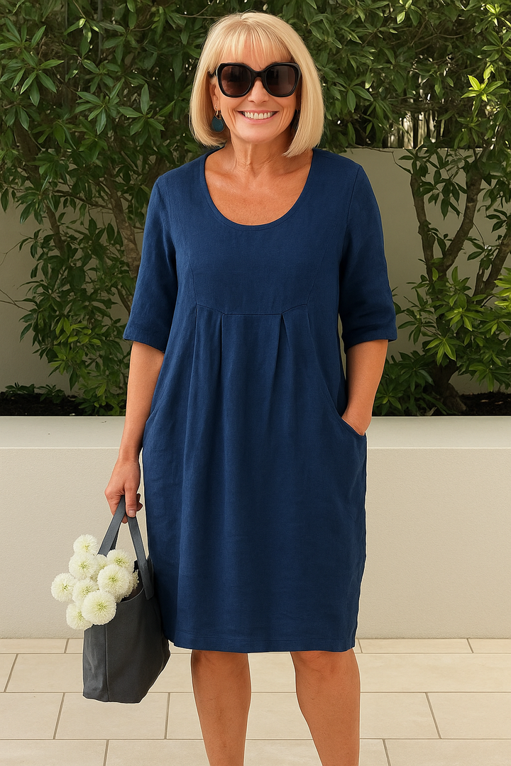 Nyssa | Linen dress with pockets
