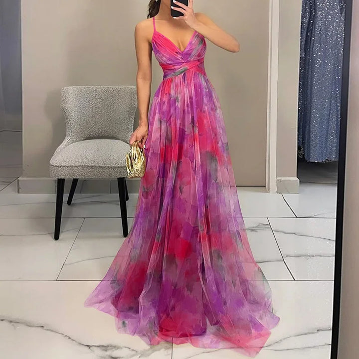 Thalia | Enchanting Maxi Dress with Floral Print