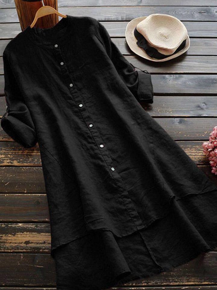 Cara | Relaxed Linen Shirt Dress
