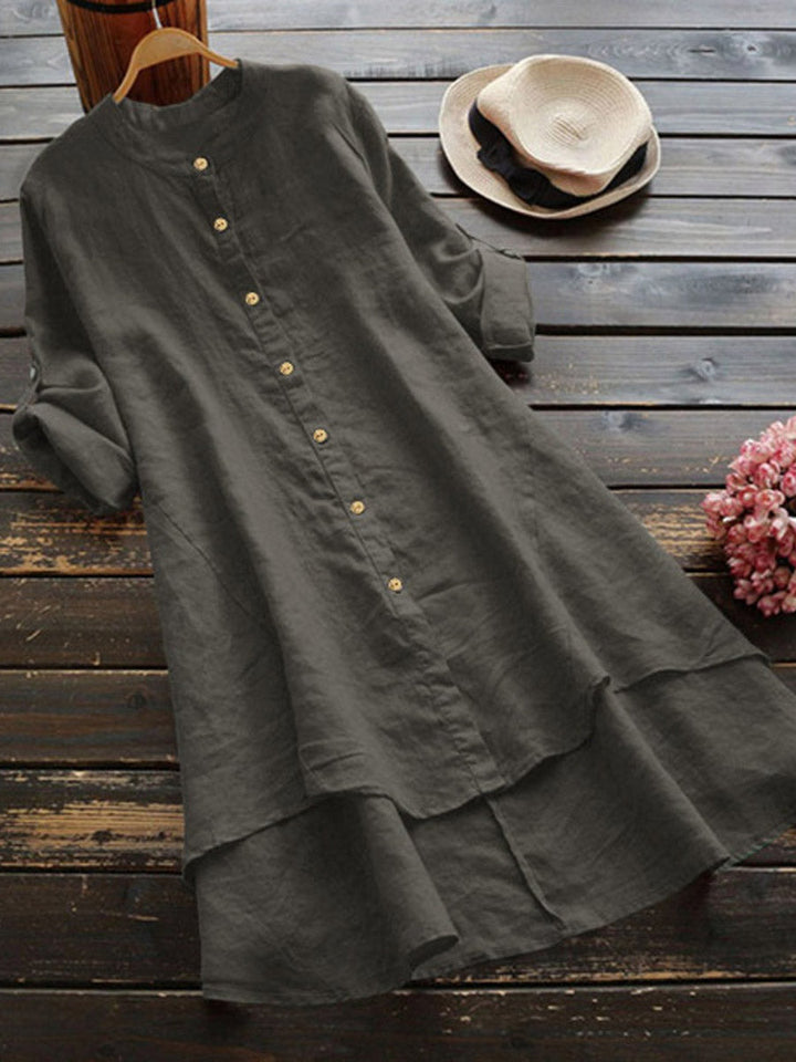 Cara | Relaxed Linen Shirt Dress