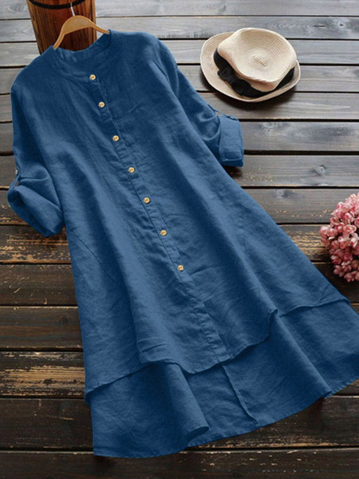 Cara | Relaxed Linen Shirt Dress