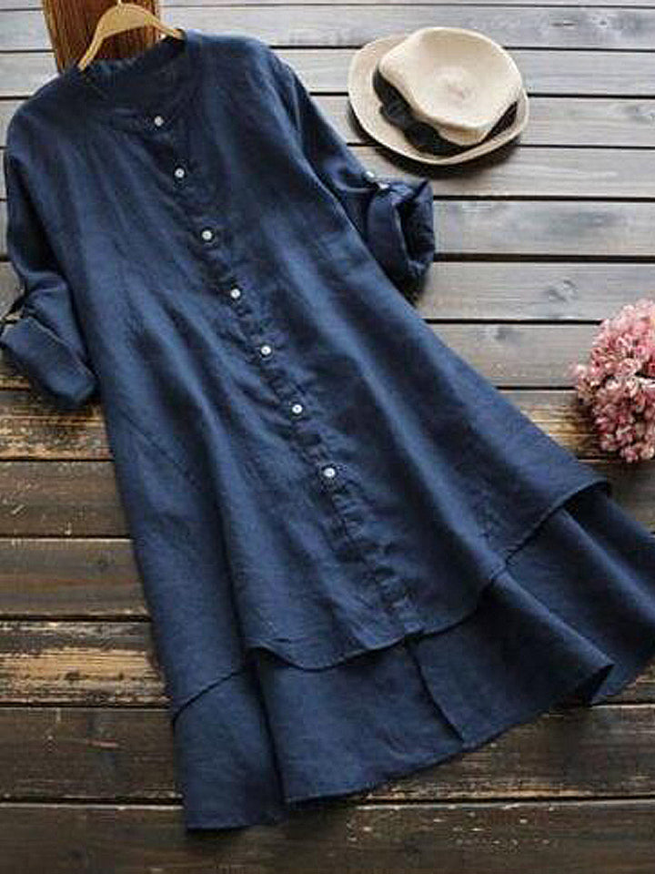 Cara | Relaxed Linen Shirt Dress