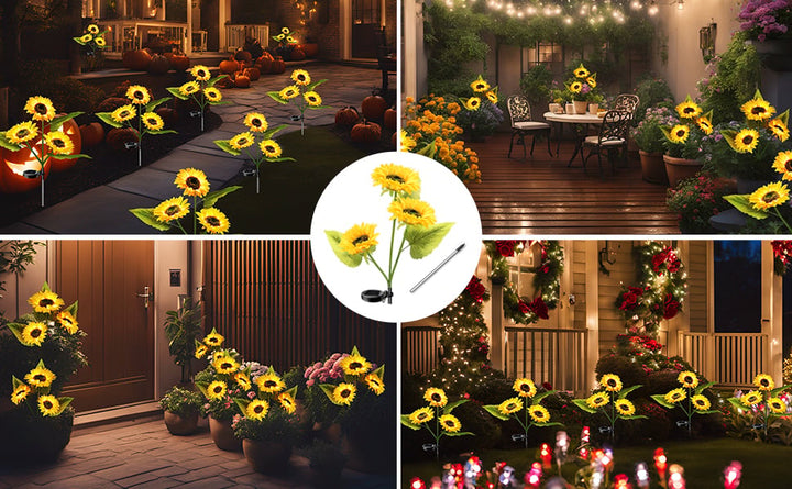 GlowBloom |  Solar LED Sunflower Lights