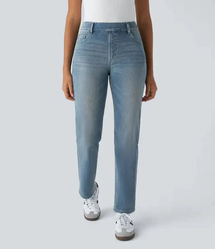 Genese | Elastic and comfortable high-waisted trousers