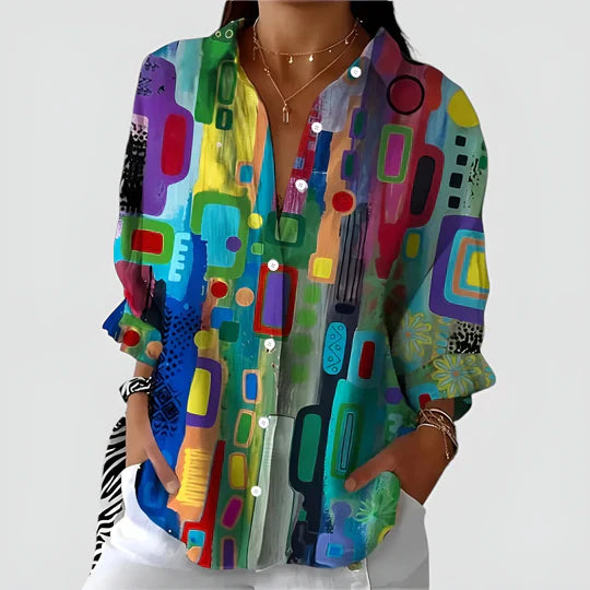 Inara | Geo-Print Blouse