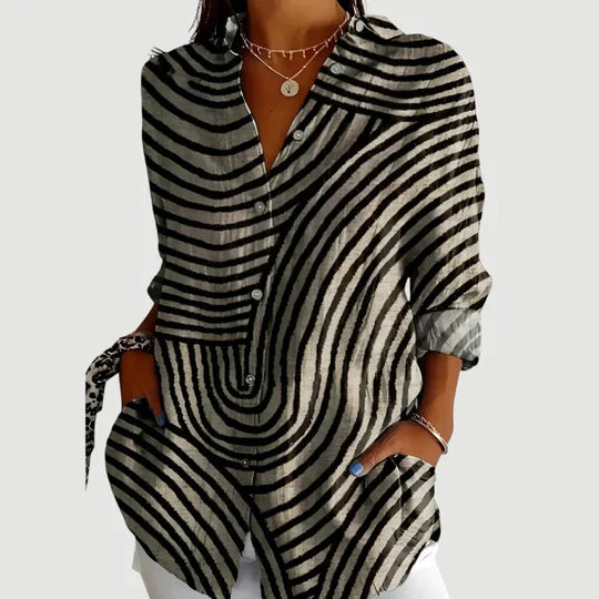 Inara | Geo-Print Blouse