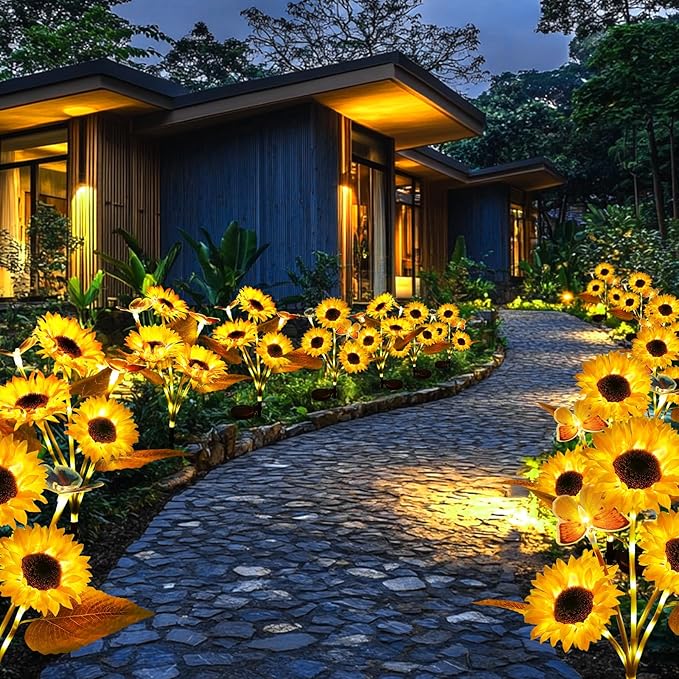 GlowBloom |  Solar LED Sunflower Lights