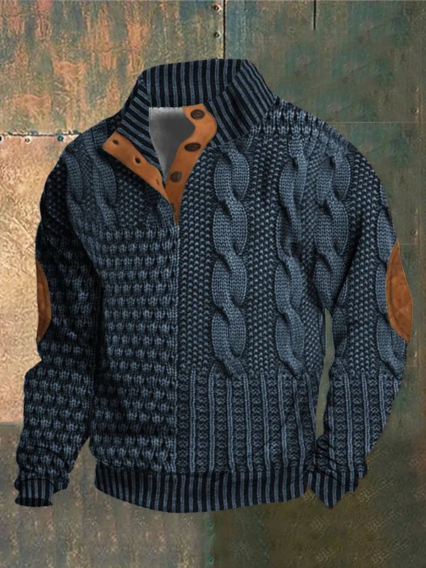 Davor | Cozy Printed Knit Sweater