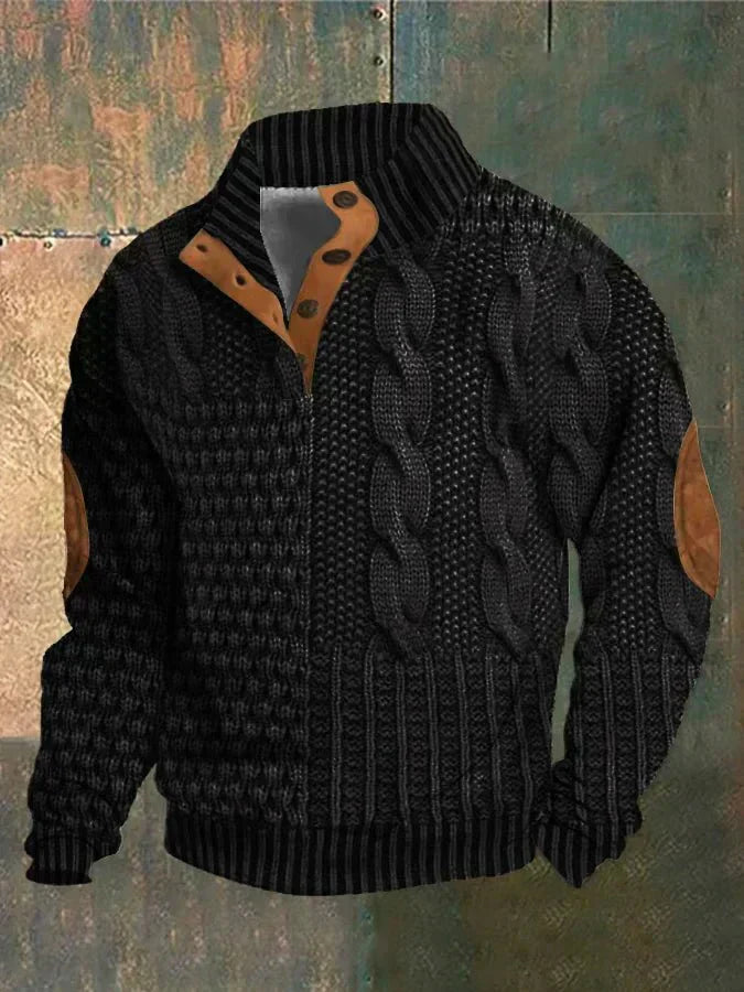 Davor | Cozy Printed Knit Sweater