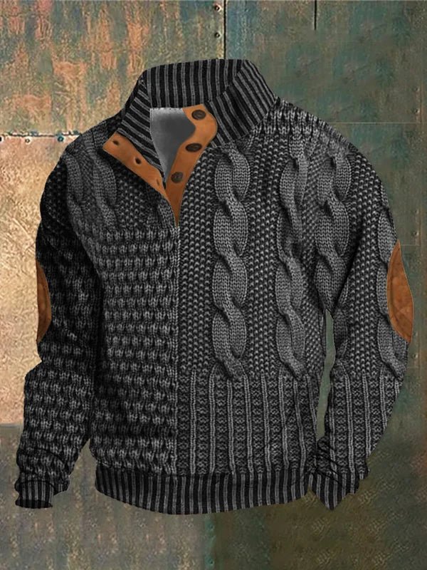 Davor | Cozy Printed Knit Sweater
