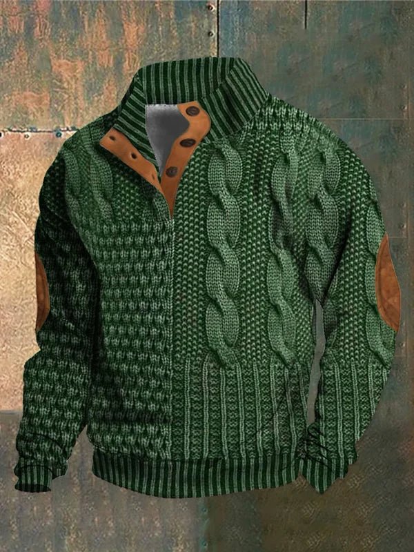 Davor | Cozy Printed Knit Sweater