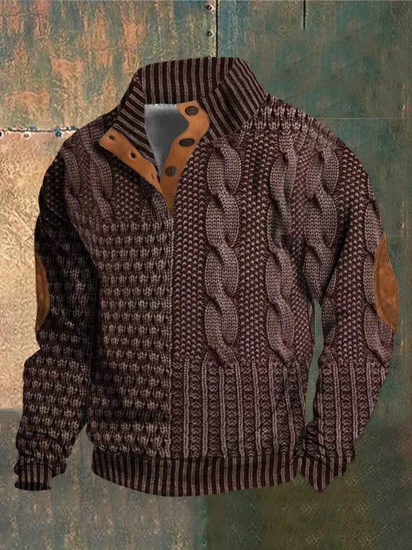Davor | Cozy Printed Knit Sweater