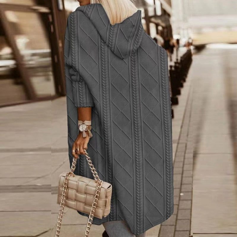 Fayra | Extended Length Hooded Cardigan